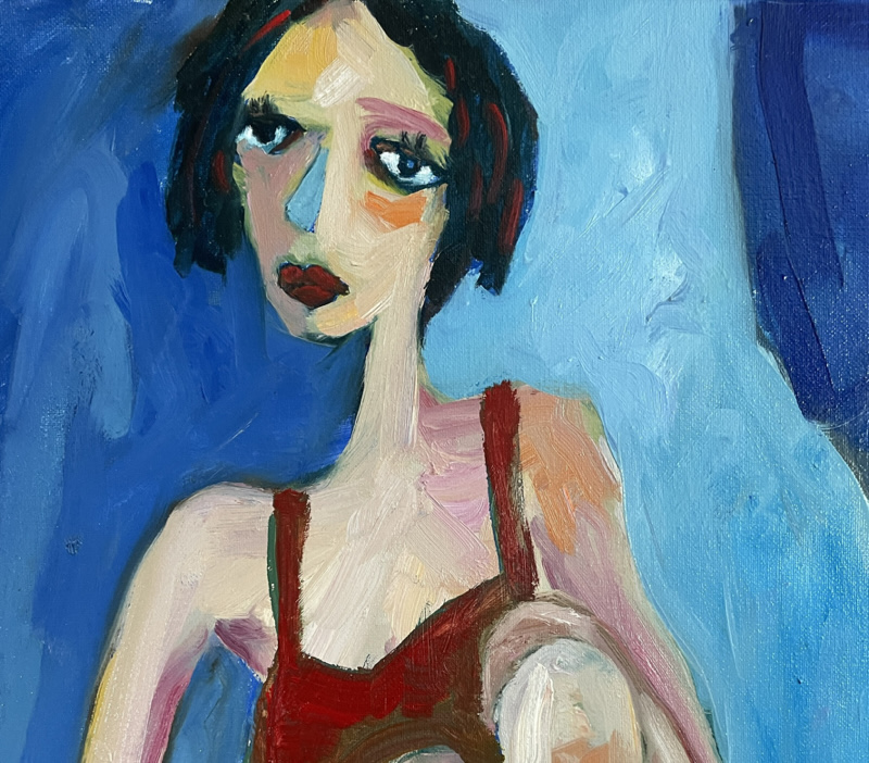 Model Seated detail