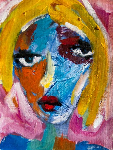 Held Between Colors — Canvas Print