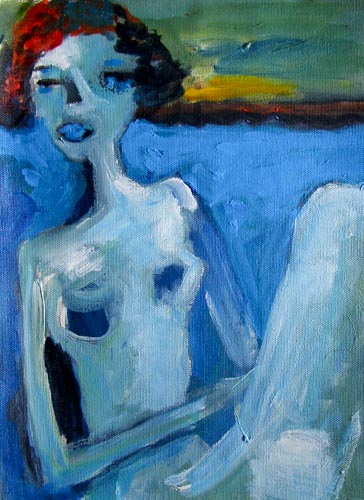 Woman in Repose — Canvas Print