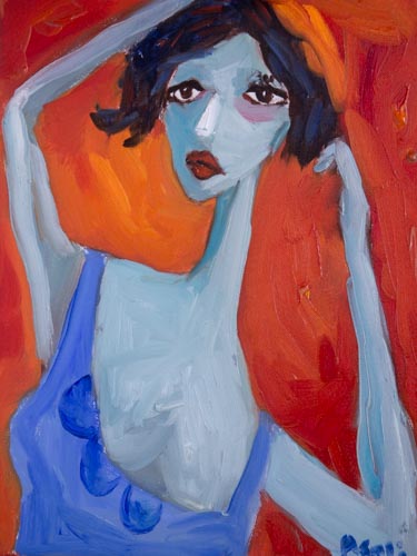 Blue Against the Heat — Canvas Print
