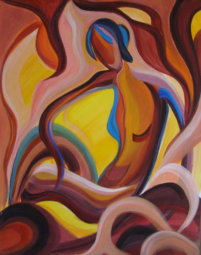 Golden Current — Canvas Print