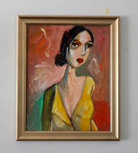 Original abstract painting by Washington DC artist Asali — recently sold