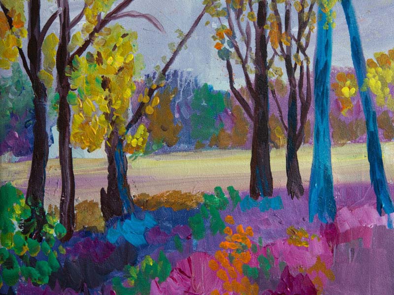 HOLMS RUN ALEXANDRIA – landscape painting by Asali Studio