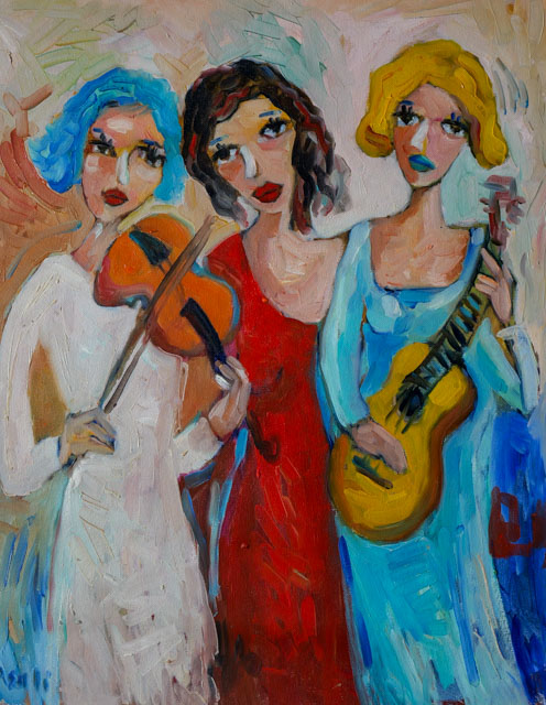 Two Musicians and a Singer
