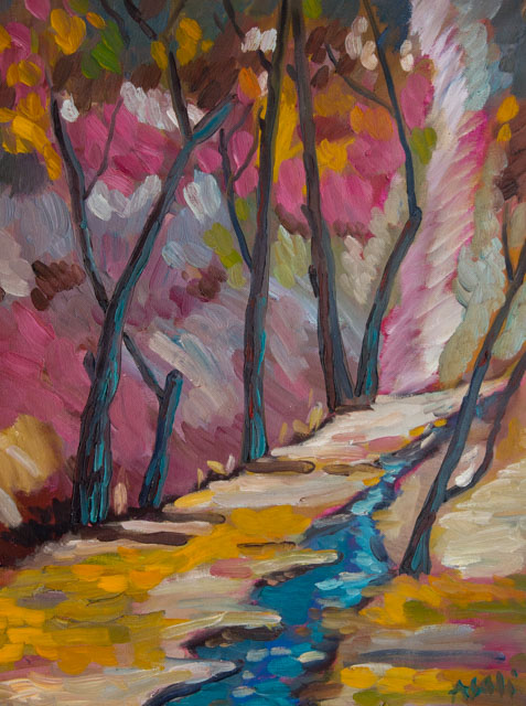 Accotink Creek – original painting by Asali Studio