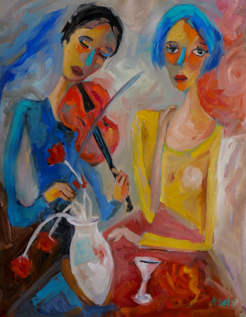 Song for Two – original painting by Asali Studio