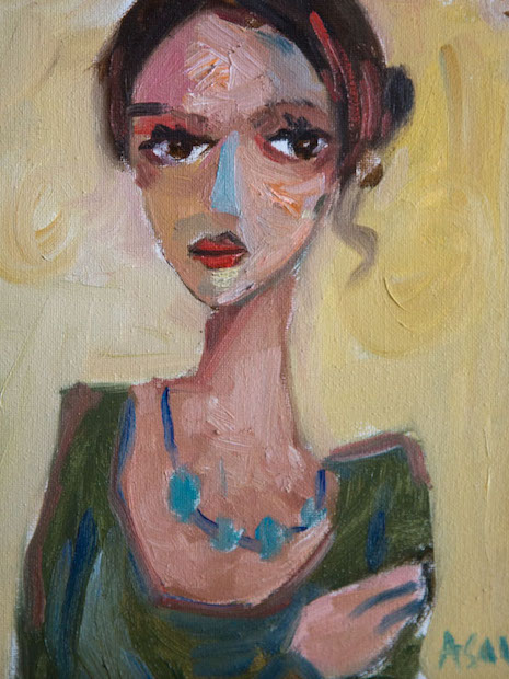 Fires and Hope – portrait painting by Asali Studio